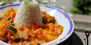 Beitragsbild des Blogbeitrags Reis mit Gemüse 