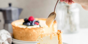 Beitragsbild des Blogbeitrags Mein bestes Cheesecake Rezept 