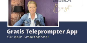 Beitragsbild des Blogbeitrags Gratis Teleprompter App für dein Smartphone 