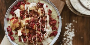 Beitragsbild des Blogbeitrags Zucchini Protein Porridge 