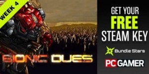 Beitragsbild des Blogbeitrags PCGamer: Bionic Dues (Steam) komplett kostenlos!