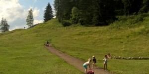 Beitragsbild des Blogbeitrags Spielen auf der Alm mit Streichelzoo