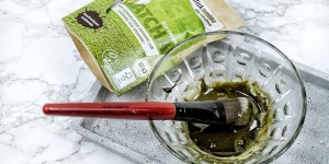 Beitragsbild des Blogbeitrags DIY Beautywunderwelt Matcha Gesichtsmaske