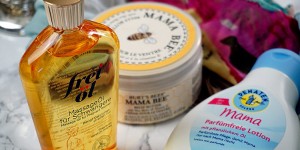 Beitragsbild des Blogbeitrags Körperpflege in der Schwangerschaft – meine Top 3 Produkte zur Pflege der Haut