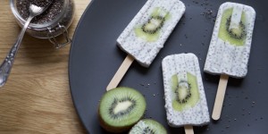 Beitragsbild des Blogbeitrags Chia-Kiwi-Popsicles