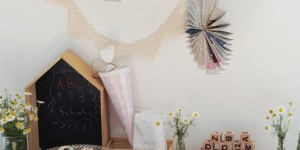 Beitragsbild des Blogbeitrags Partydeko aus Altpapier | Back-to-Schoolparty