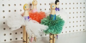 Beitragsbild des Blogbeitrags Wäscheklammern DIY | Ballerinas & Meerjungfrauen basteln 