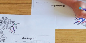 Beitragsbild des Blogbeitrags WerbungBack to School mit persönlich gestaltetem Stundenplan mit FriXion von PILOT