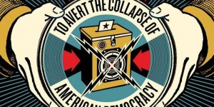 Beitragsbild des Blogbeitrags Various Artists – Good Music to Avert the Collapse of American Democracy, Volume 2