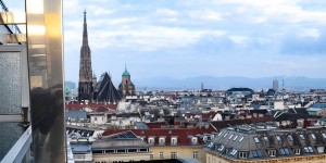 Beitragsbild des Blogbeitrags Über den Dächern von Wien; Schick Boutique Hotel am Parkring 