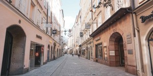 Beitragsbild des Blogbeitrags Im Herzen von Salzburg, die Getreidegasse