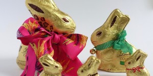 Beitragsbild des Blogbeitrags Styling your Chocolate Bunny with a Twilly – Happy Easter