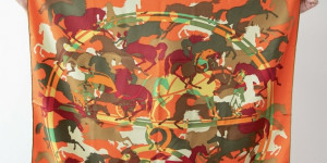 Beitragsbild des Blogbeitrags Ex Libris En Camouflage a wild scarf design – Day 12 of 28 scarves