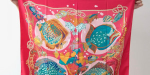 Beitragsbild des Blogbeitrags Grands Fonds, Colorful Fish in a Pond – Day 22 of 28 scarves