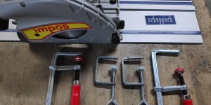 Beitragsbild des Blogbeitrags Ausprobiert: Bessey Zwingen für Scheppach Fühungsschiene
