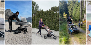 Beitragsbild des Blogbeitrags Unser Kinderwagen-Fuhrpark: Das sind unsere Erfahrungen.