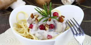Beitragsbild des Blogbeitrags spaghetti mit pilz-mascarpone-sauce 