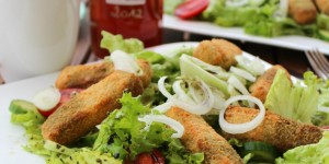 Beitragsbild des Blogbeitrags Gemüsestangerlsalat