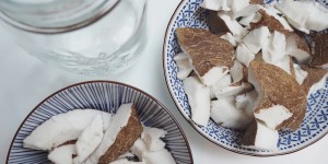 Beitragsbild des Blogbeitrags Kokosmilch selbermachen – oder nicht? *