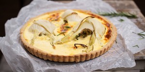 Beitragsbild des Blogbeitrags Fenchel Käse Tarte