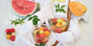 Beitragsbild des Blogbeitrags Eingelegte Melonen mit Zimt