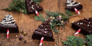 Beitragsbild des Blogbeitrags Vegane Brownie Bäumchen