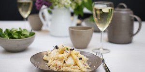 Beitragsbild des Blogbeitrags Spargelrisotto aus dem Dampfgarer *mit Gewinnspiel