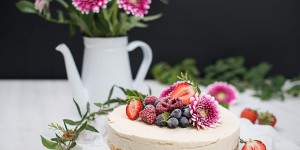 Beitragsbild des Blogbeitrags Gefrorener Cheesecake mit Cremelikör