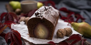 Beitragsbild des Blogbeitrags Betrunkener Birnen Schokoladenkuchen