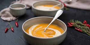 Beitragsbild des Blogbeitrags Süßkartoffelsuppe mit Chili