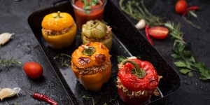 Beitragsbild des Blogbeitrags Gefüllte Paprika mit Thunfisch 