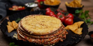 Beitragsbild des Blogbeitrags Veggie Tortilla Torte 