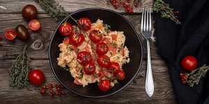 Beitragsbild des Blogbeitrags Mediterranes Blitzrisotto mit Tomaten 