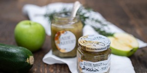 Beitragsbild des Blogbeitrags Zucchini Apfel Marmelade