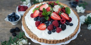 Beitragsbild des Blogbeitrags Knusprige Beerentarte