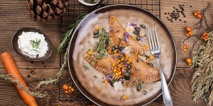 Beitragsbild des Blogbeitrags Topfen Teigtaschen mit Wintergemüsefülle