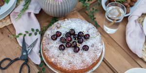 Beitragsbild des Blogbeitrags Schwedischer Kirschkuchen