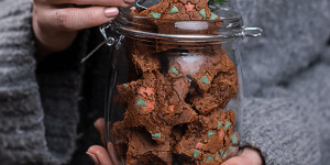 Beitragsbild des Blogbeitrags Schokoladen Brownie Sterne 