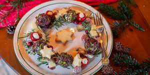 Beitragsbild des Blogbeitrags Festlicher Vorspeisen Snack Kranz