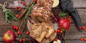 Beitragsbild des Blogbeitrags Süßes Apfel Zimt Brot