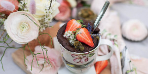 Beitragsbild des Blogbeitrags Schoko Tassenkuchen