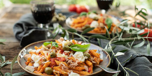 Beitragsbild des Blogbeitrags Thunfisch Nudeln