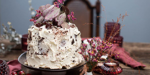 Beitragsbild des Blogbeitrags Schoko Pudding Torte mit Weichselfüllung