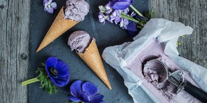 Beitragsbild des Blogbeitrags Blaubeer Eis in der Tüte