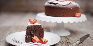 Beitragsbild des Blogbeitrags Schoko Fudge Kuchen