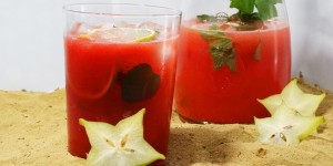 Beitragsbild des Blogbeitrags Sommerdrink Melone