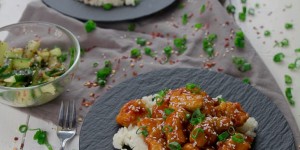 Beitragsbild des Blogbeitrags Crispy Sesam Chicken