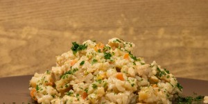 Beitragsbild des Blogbeitrags Risotto mit Weißwein und Huhn 