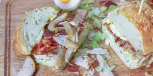 Beitragsbild des Blogbeitrags Bärlauch Club Sandwich 