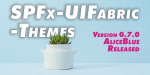 Beitragsbild des Blogbeitrags SPFx-uifabric-themes v0.7.0 released aka SPFx-uifabric-themes AliceBlue 